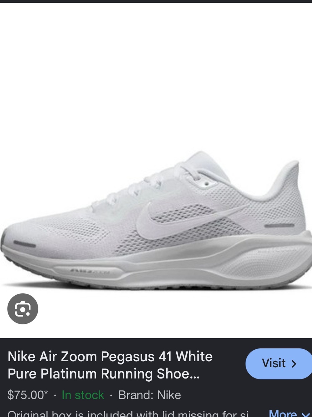 Nike Womens Air Zoom Pegasus 41 — White